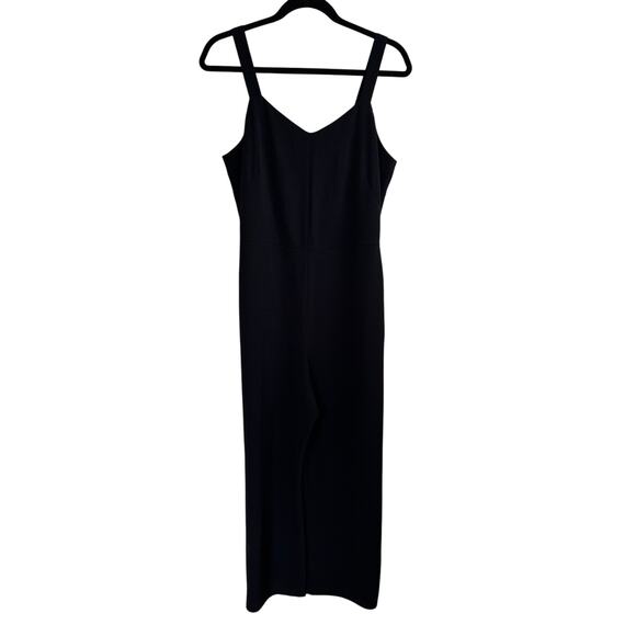 Everlane The Japanese GoWeave Slip Jumpsuit Black V-Neck Zip Sleeveless Sz 4 - Picture 1 of 6